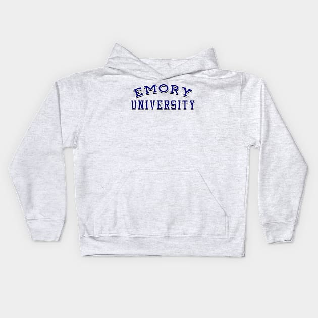 Emory University Kids Hoodie by MiloAndOtis